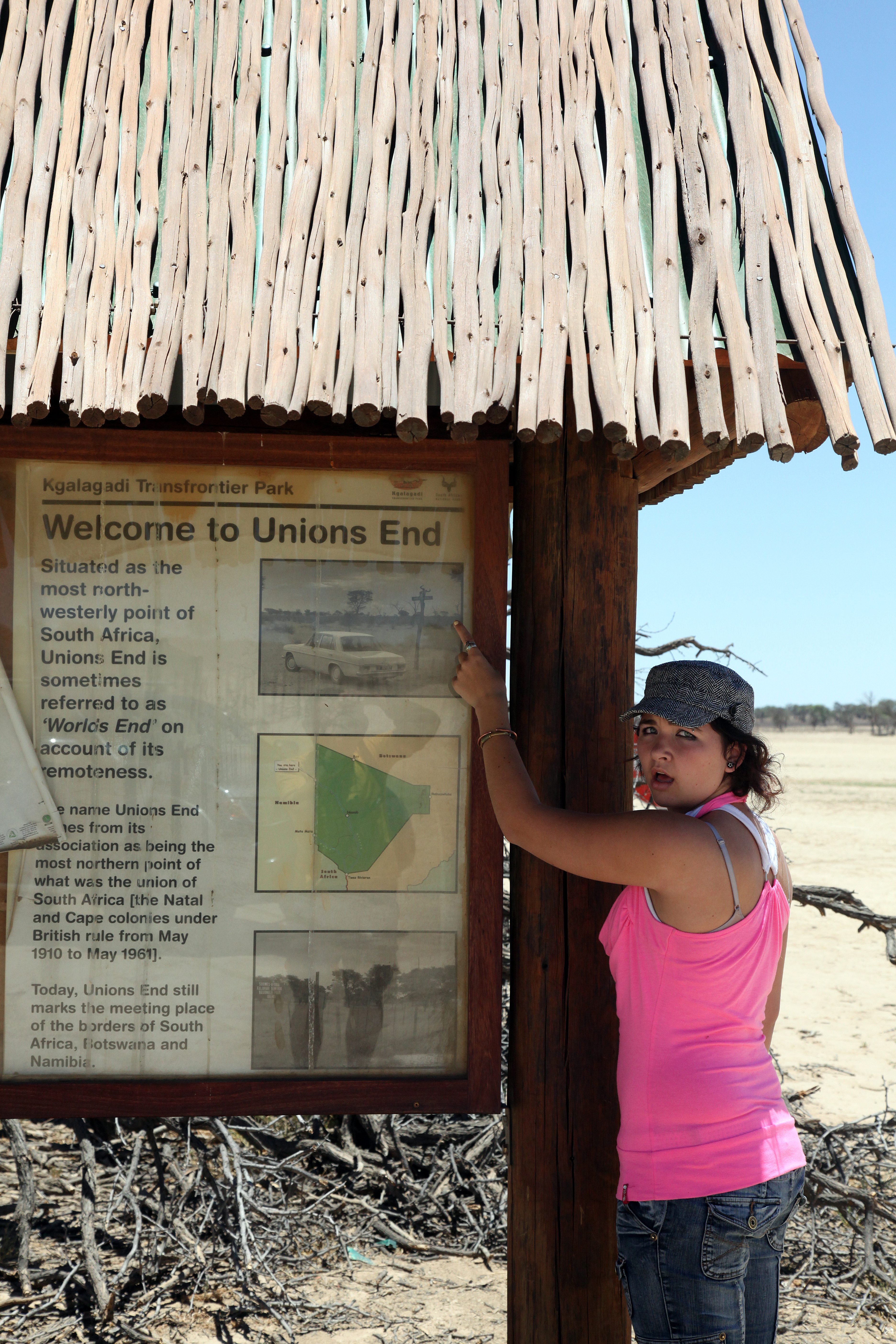 My daughter having a chuckle at the info at Unions end :)