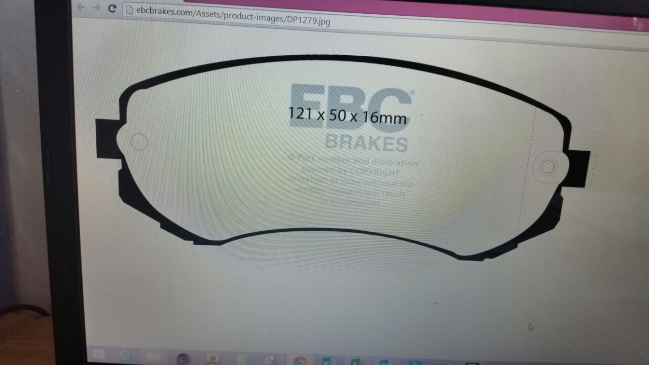 Rear pads