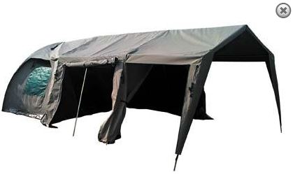 Dome tent met extension.JPG