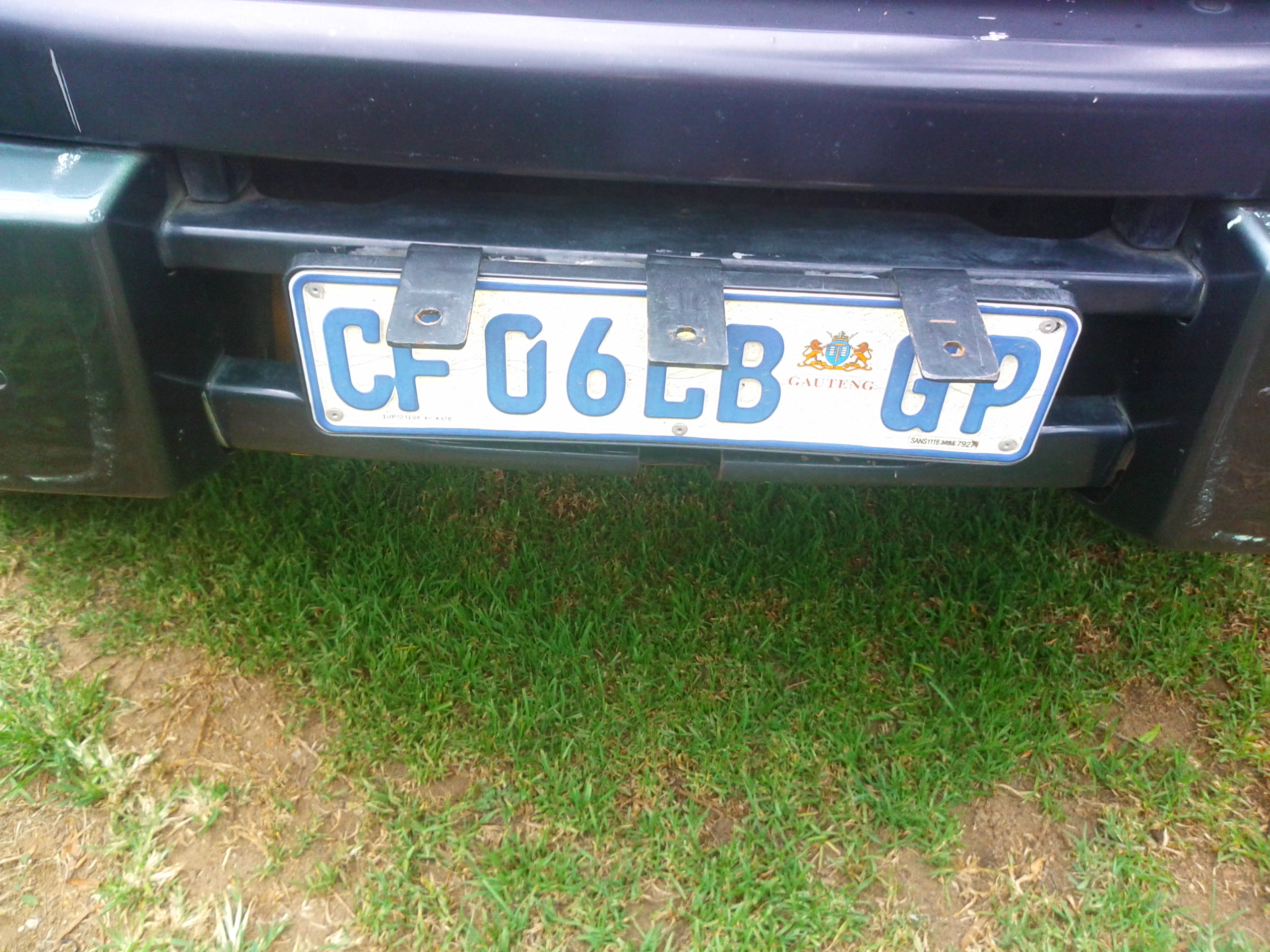 Brackets I fitted for LED light bar and number plate
