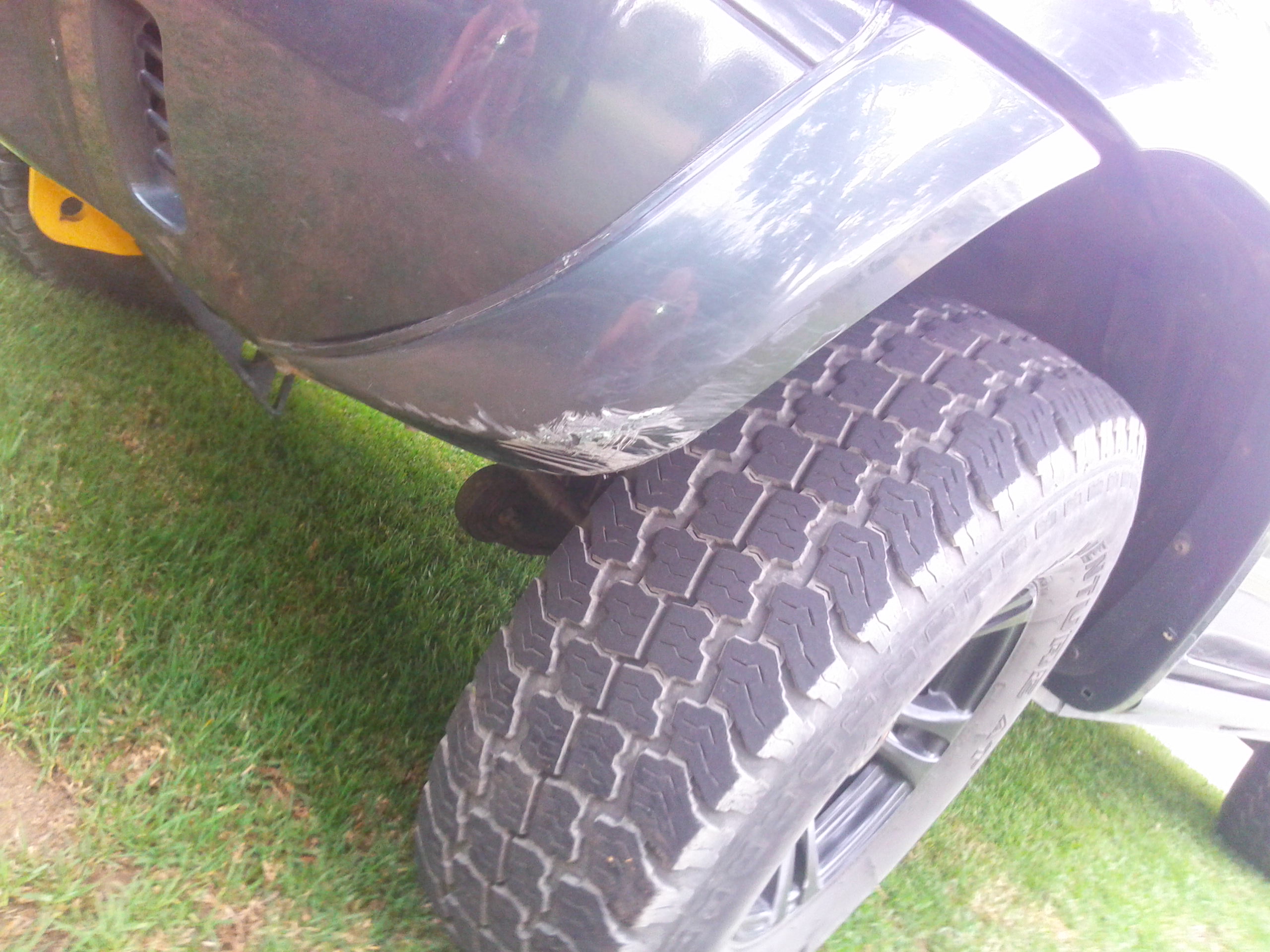Passenger side - River trip, X6 and RAV 4 damage