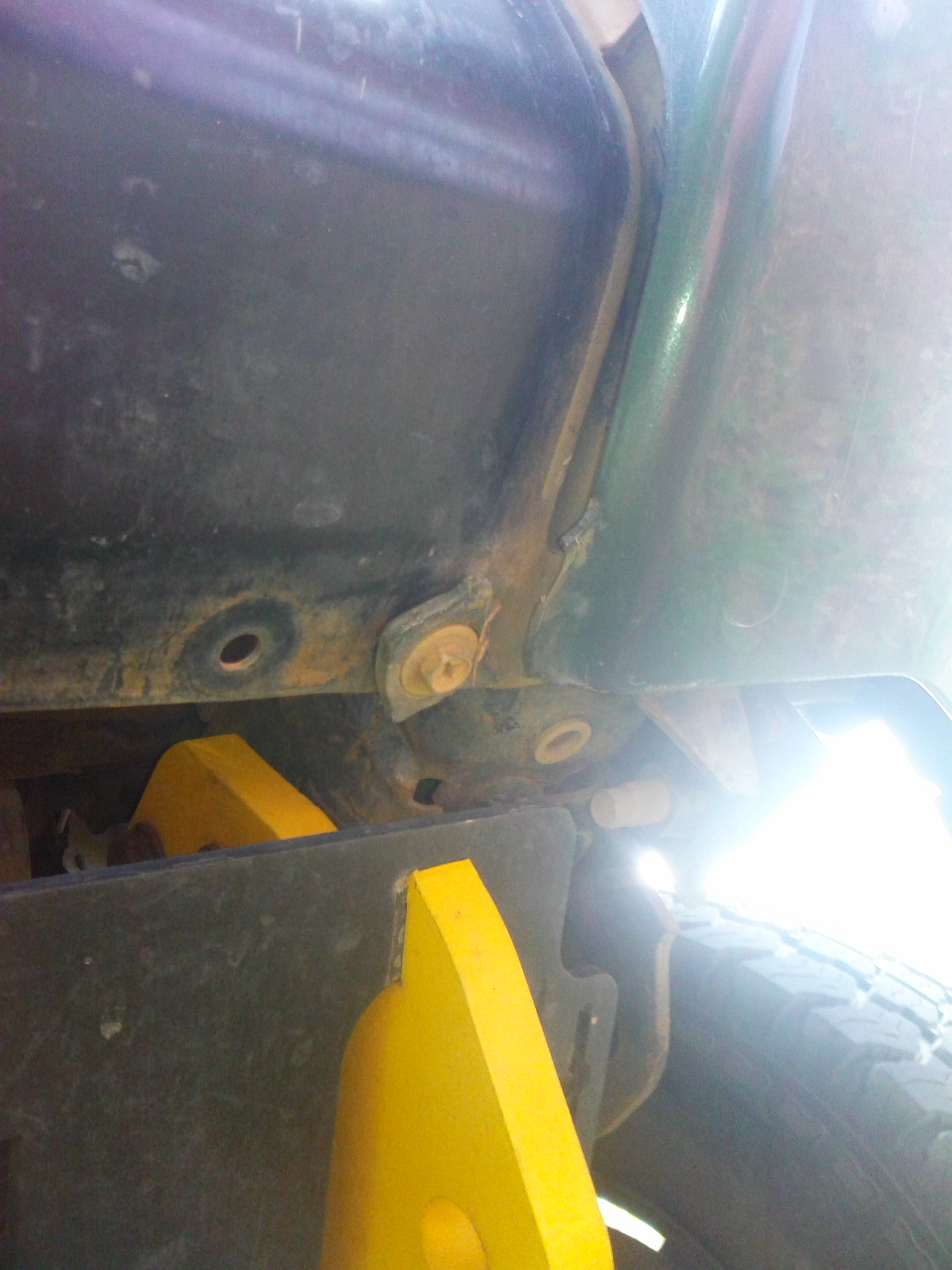 Fixing lug on passenger side broken