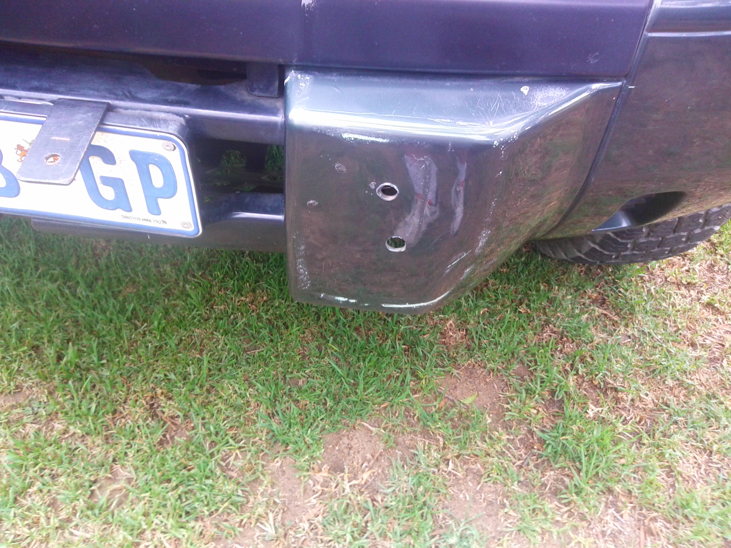 Holes for nudge bar that I gave away