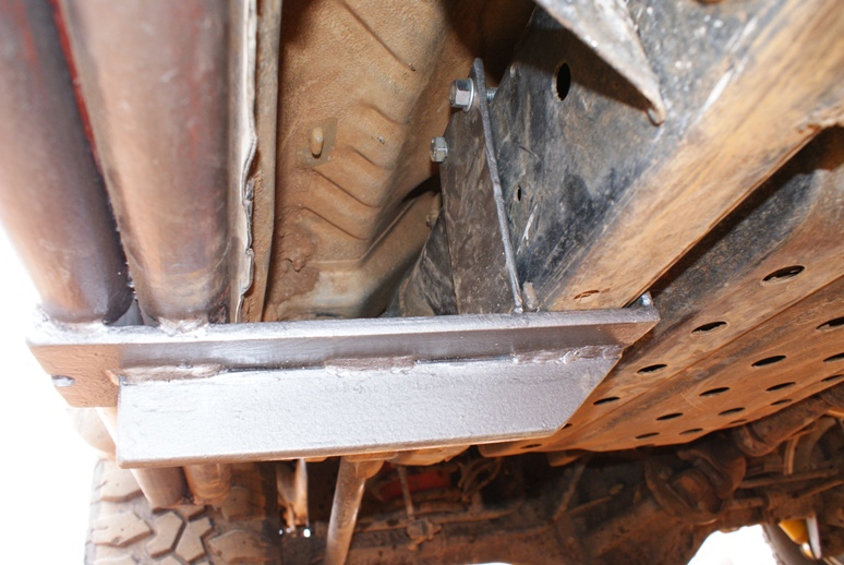 Rear bracket fitted