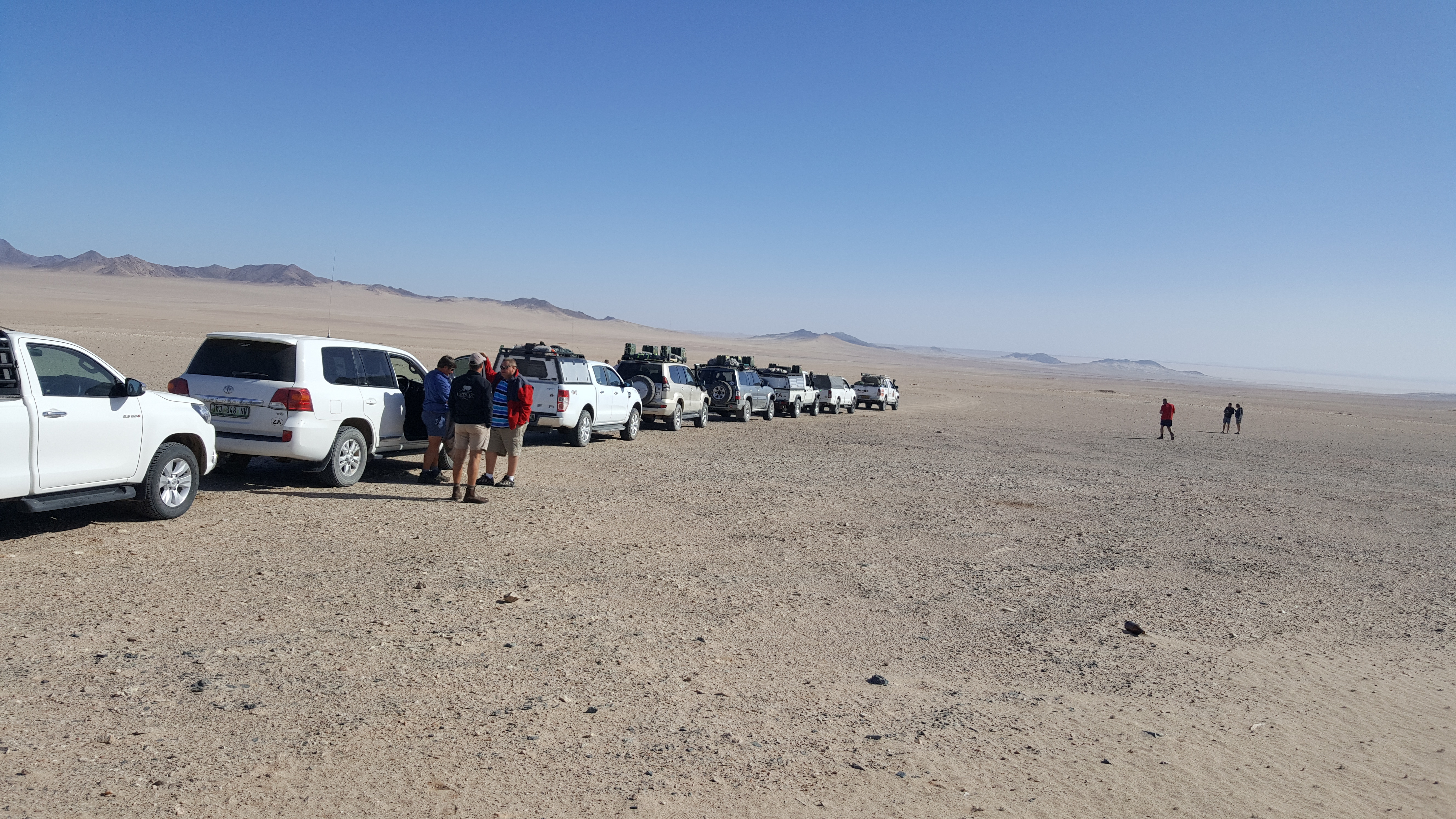 Then into the desert