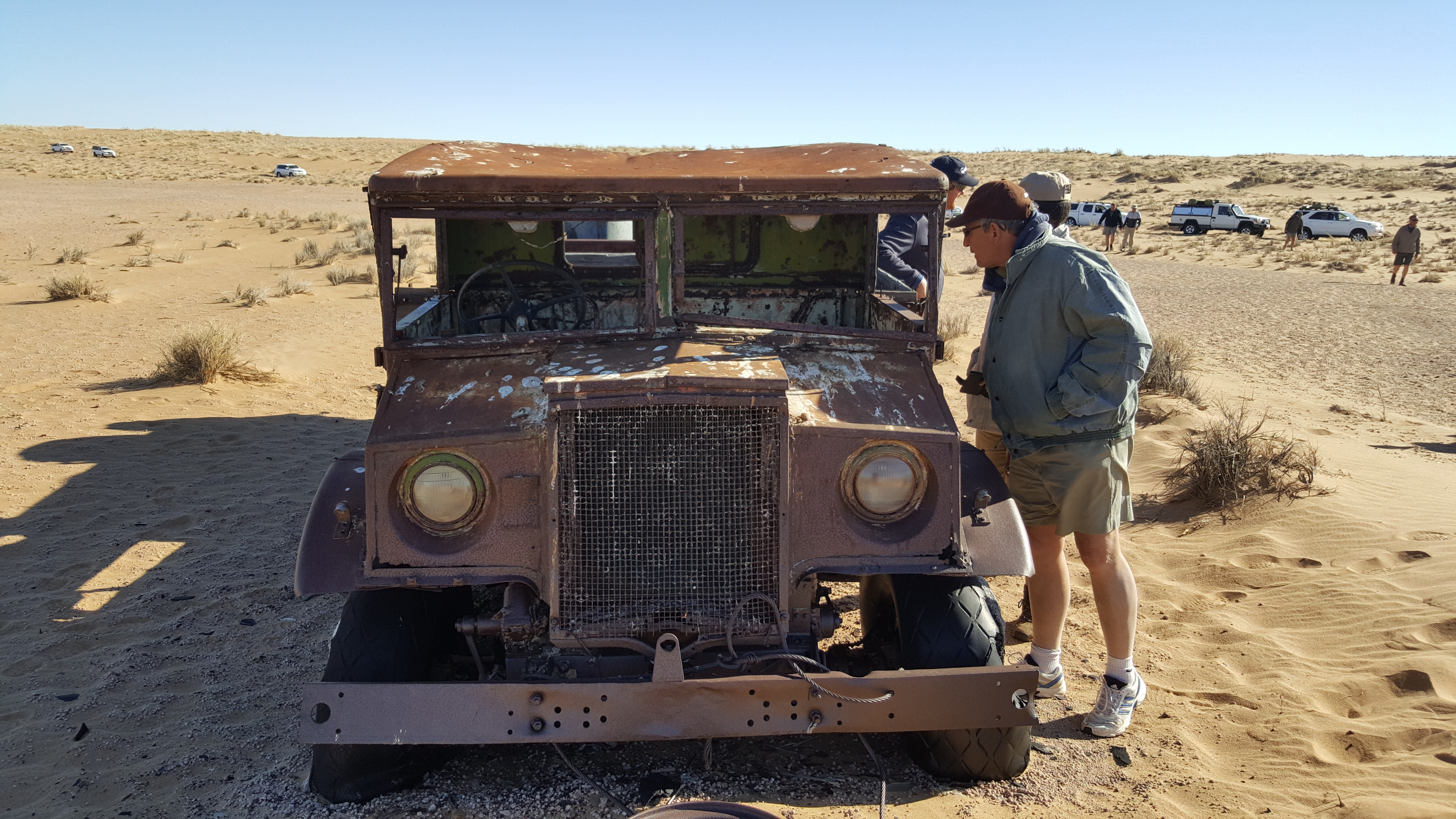 Suzi, the Ford truck that transported mining equipment and found its last resting place among the dunes..