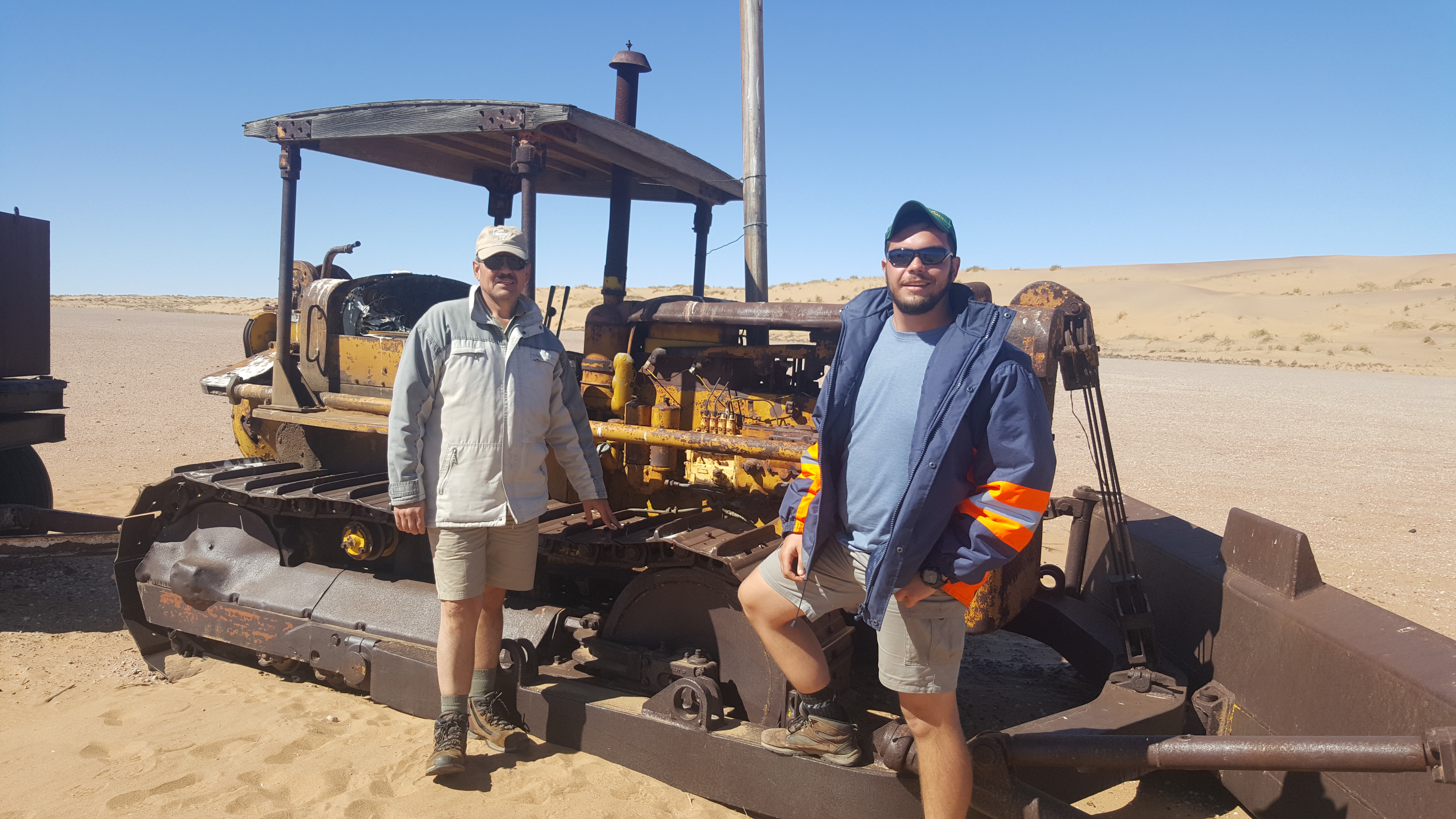 The bull dozer also broke down between the dunes some 100+ years ago and is still standing in the exact same spot...