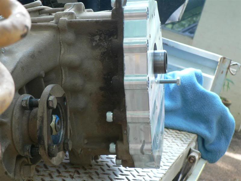 Marks adaptor plate for transfer case