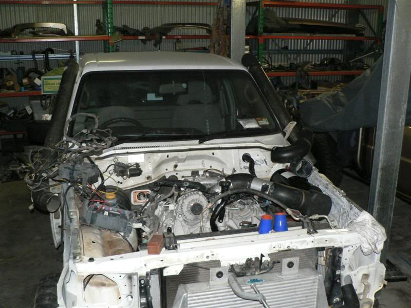 Motor in engine bay