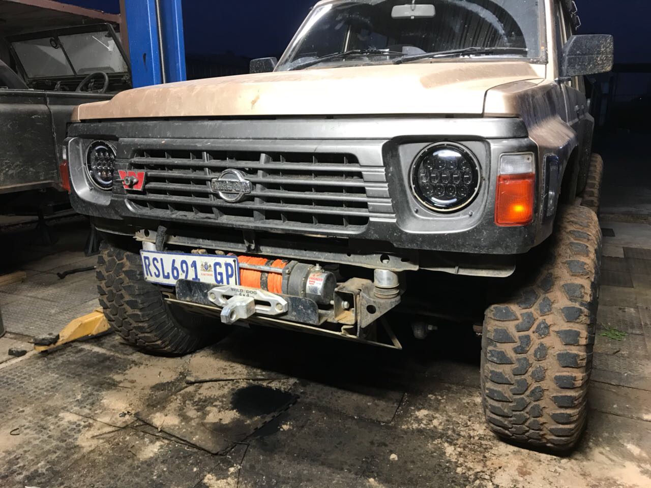 Winch and Lights
