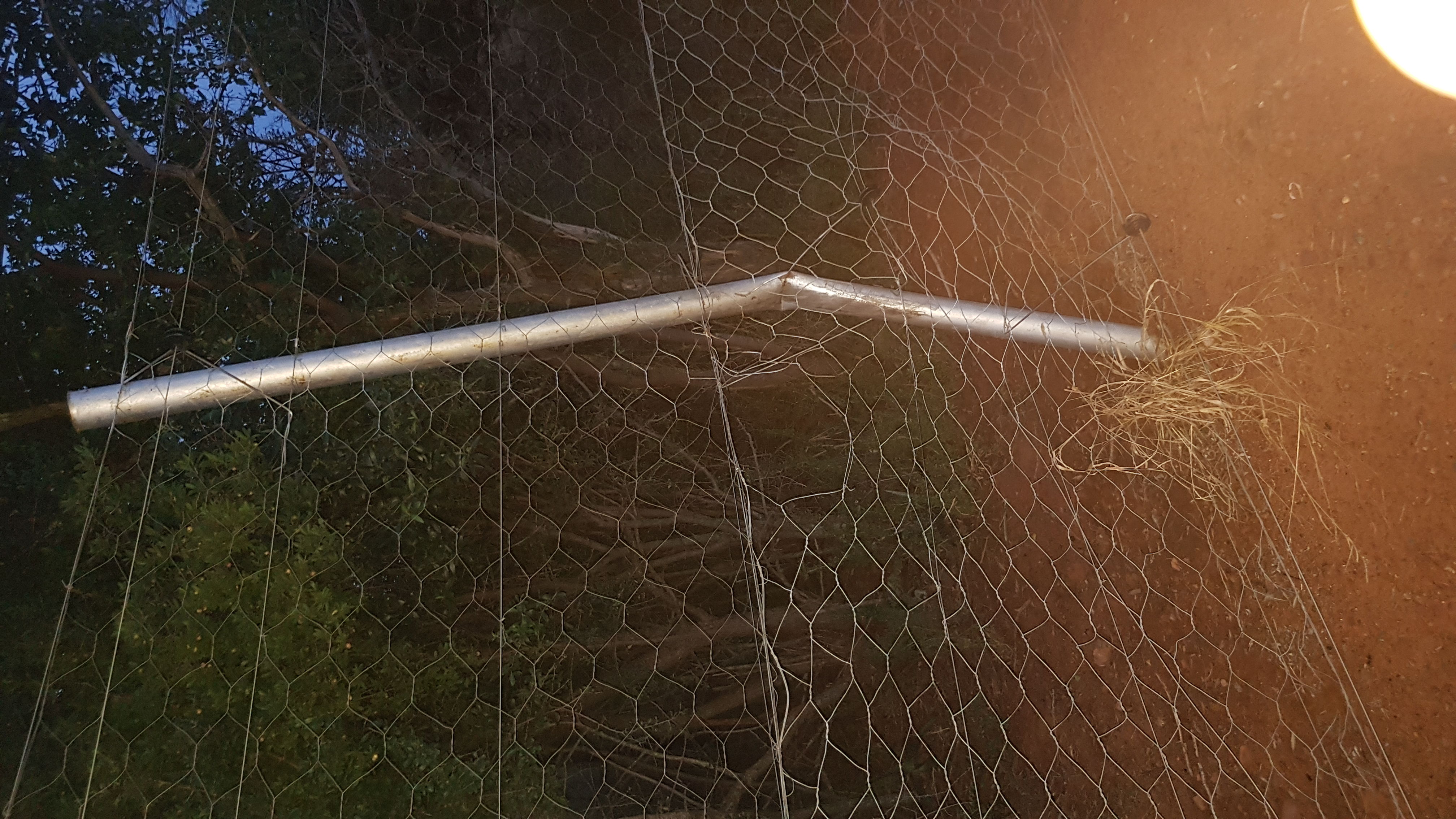 Game fence that stopped wheel