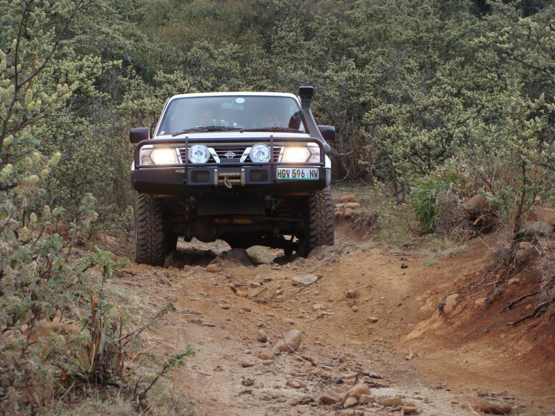 Wimpie's Patrol's rear axle working hard