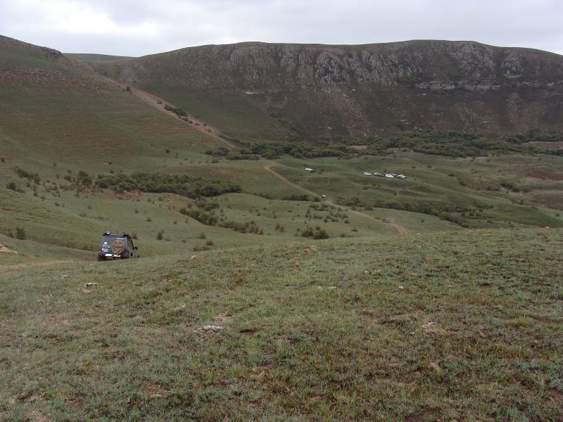 Grant making his way down the slope