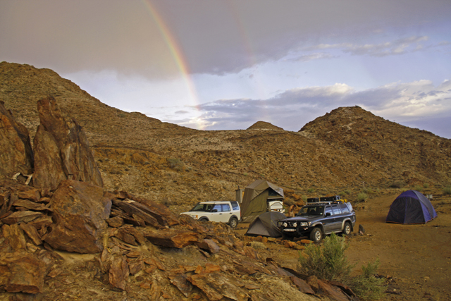 Rainbow at Sunvalley in the World  Heritage Site