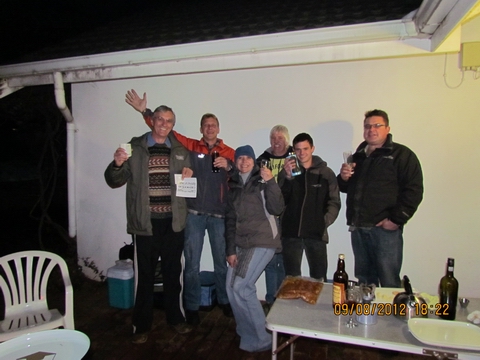 Meeting up with Rod and having a braai at Himeville Arms Hotel
