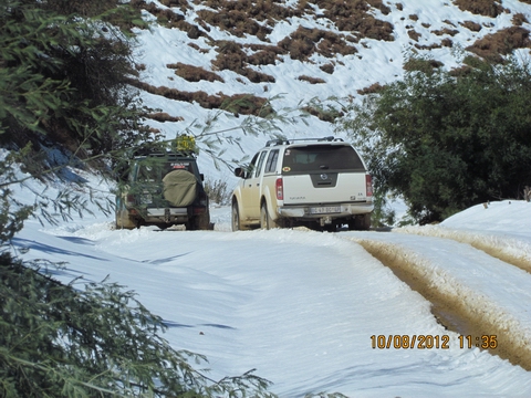 Traveling north from Himeville at the one pass that was blocked