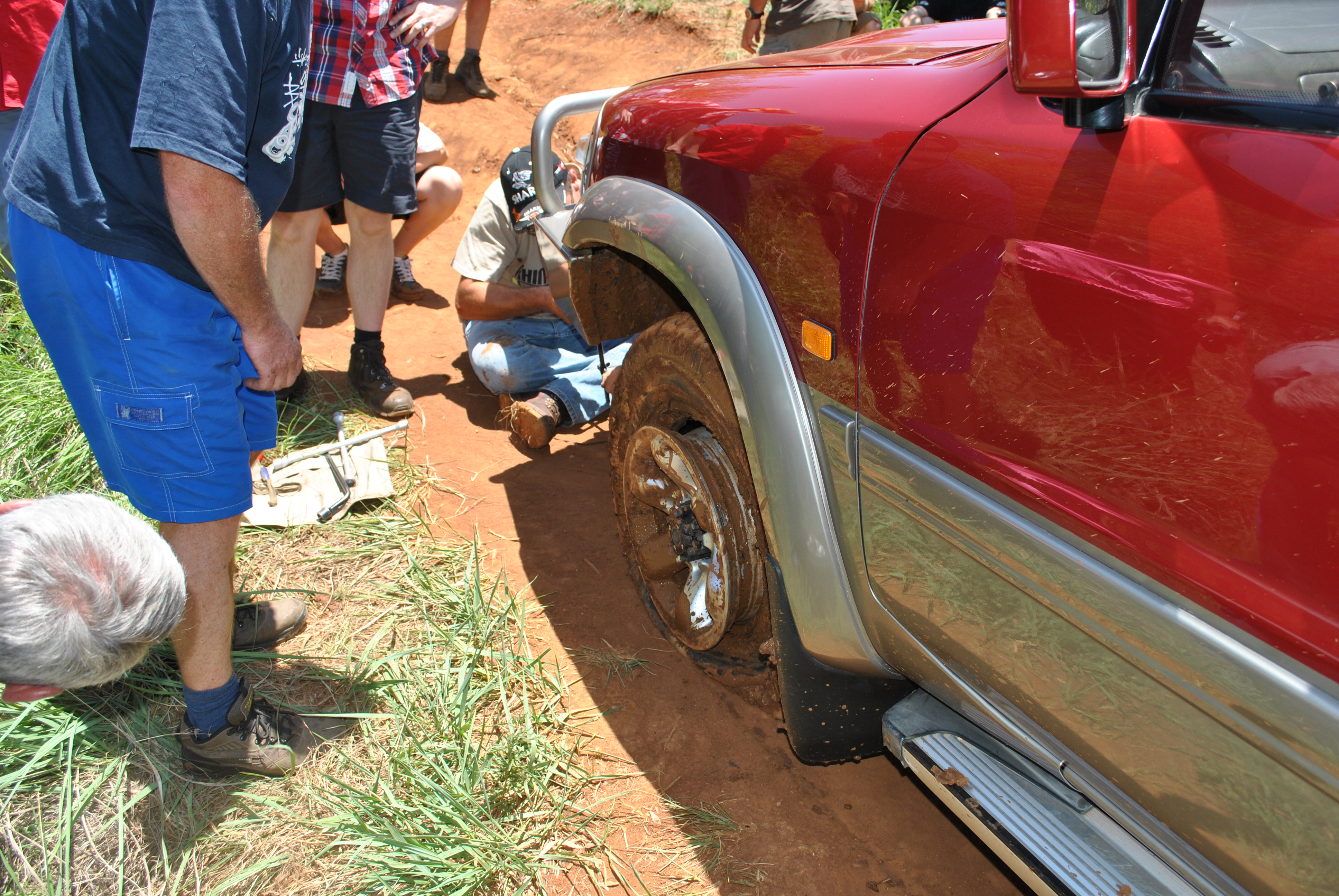 Graham Cumming popped a tyre off the rim.