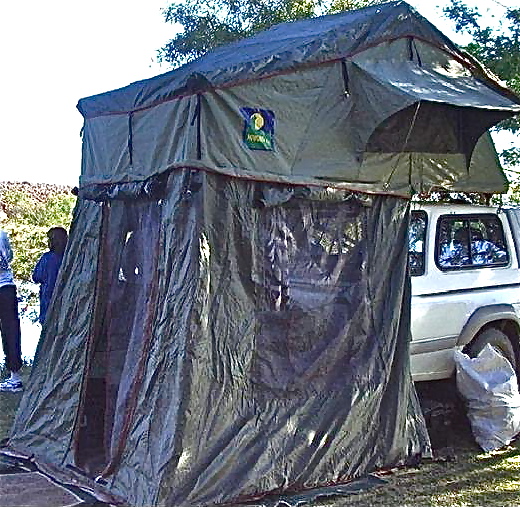 to get an idea of this specific tent, the add-a-room PLUS the flap immediately above it's entrance are missing from the 2nd Howling Moon roof top tent I've bought as a spare
