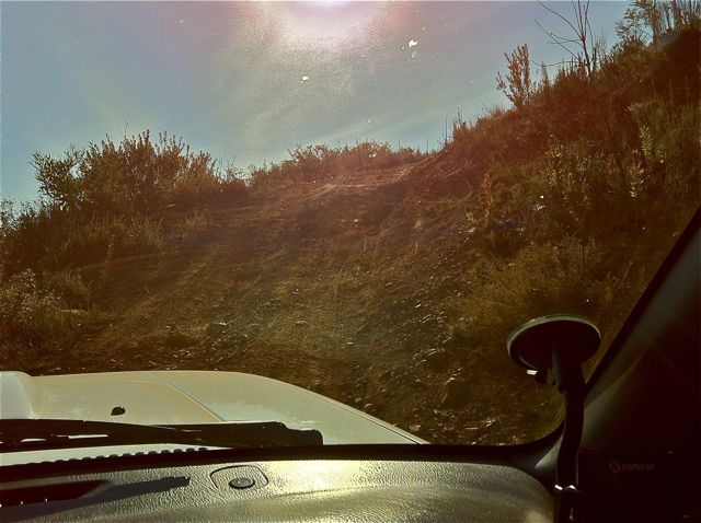 Obstacle on the Helderberg 4x4 trail
