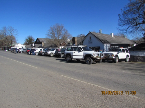 All meeting up at Himeville Arms