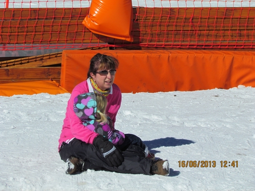 Lazing in the snow