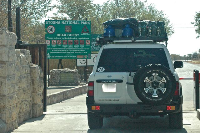 entrance to the Etosha - Andersson Gate