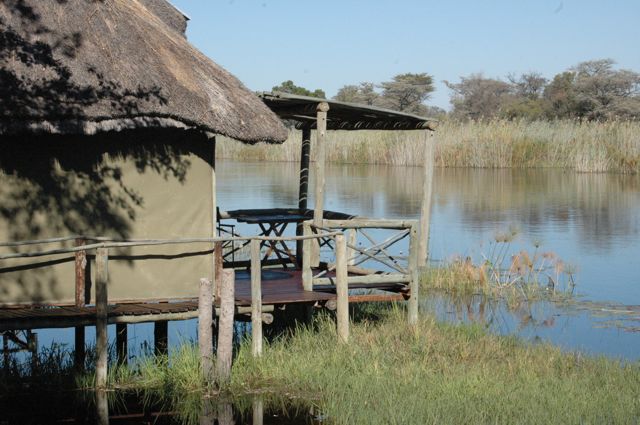 the first day at camp Kwando (Caprivi) - Kwando River (the dry skin itches were eased, at least)