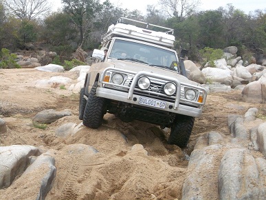 Rocks and sand