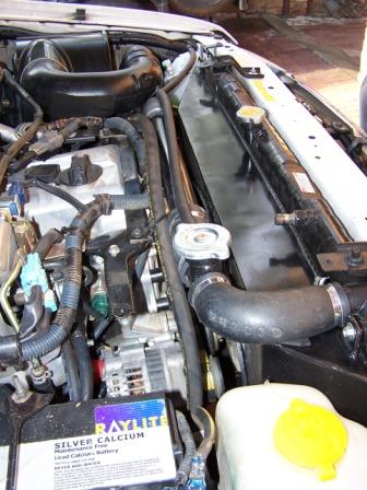 Excellent job to link the 3.0D radiator with the 4.8 engine.