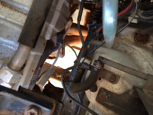 loose gnd at the heat shield